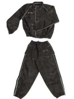 Frogg Toggs Road Toad Reflective Wind and Rain Suit, Black