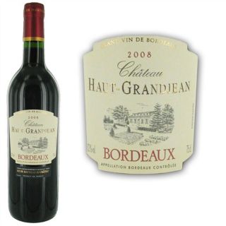 Château Haut Grandjean 2008 (6 bouteilles dont 1 o   Achat / Vente