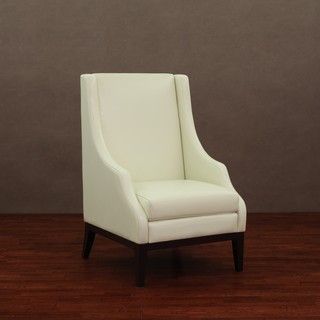 Lummi Ivory Leather High back Chair