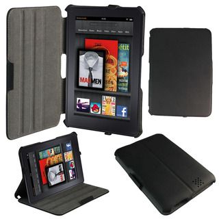  Kindle Fire 2 HD 7 inch Black Protective Leather Cover Case