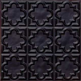 142 Faux Tin Ceiling Tile Glue up (24x24) Black  