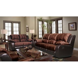 Pamela Two tone Reclining Sofa and Loveseat Set Today $1,221.99 Sale