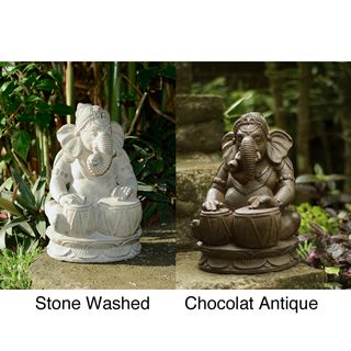Stone Tabla Elephant Ganesha Statue (Indonesia)