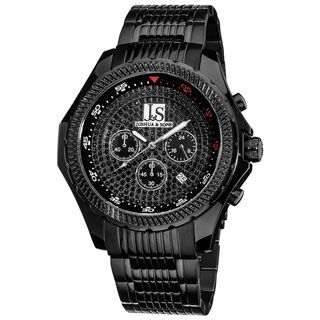 Joshua & Sons Mens Large Dial Quartz Chronograph Bracelet Watch