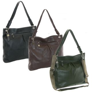 Collective Pleated Leather Tote Bag