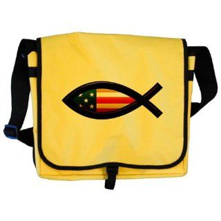 Messenger Bag US Christian Fish Ichthys 
