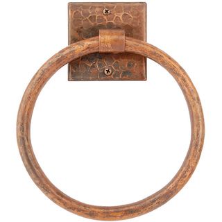 inch Hand hammered Copper Towel Ring