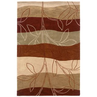 Hand tufted Geometric Floral Rust Area Rug (9 x 129) Today $791.99
