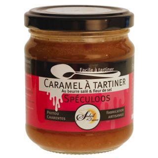 Caramel à Tartiner aux Spéculoos   Soleil de France   Pot de 220gr