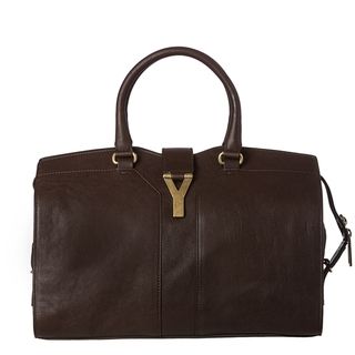 Yves Saint Laurent Cabas ChYc Brown Leather Tote Bag