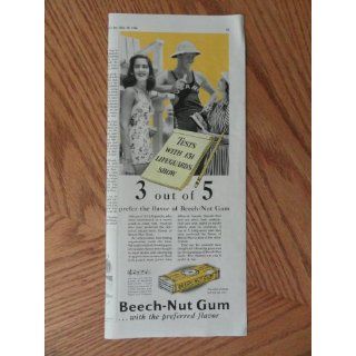  Nut Gum, Vintage 40s print ad. Color Illustration (Test with 151