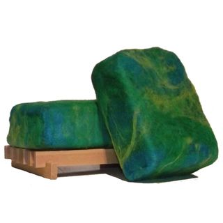 Softwater Soapworks Peppermint Felted Soap Bar