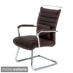 Series Black Leather Upholstered Chrome Guest Chair Today $240.99