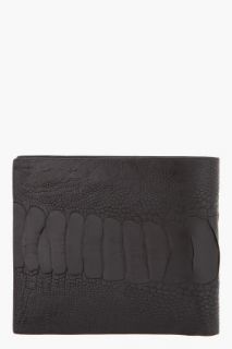 Givenchy Black Ostrich Wallet for men