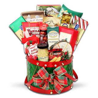Alder Creek Gift Baskets Grand Holiday Drum Gift Basket