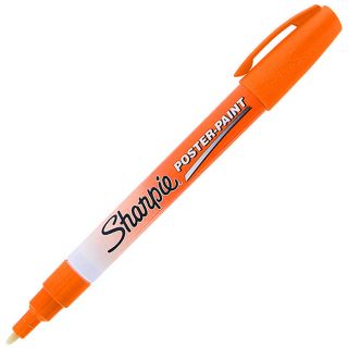 Sharpie Fine Point Fluorescent Orange Paint Markers (Pack of 12