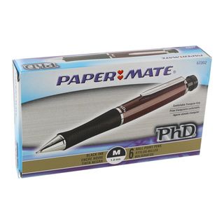 Papermate PhD Medium Point 1.0mm Black Cherry Barrel Ballpoint Pen