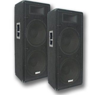 Seismic Audio   FL 155P (Pair)   Pro Audio PA/DJ Dual 15