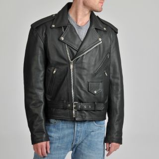 Excelled Mens Leather Classic Style Motorcycle Jacket Today $159.99