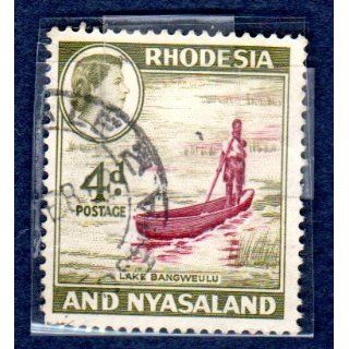 on Lake Bangweulu Stamp Dated 1959 63, Scott #163. 