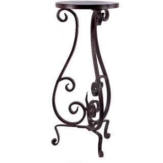 Handcrafted Provence Metal Scroll Accent Table