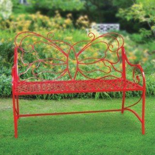 Red Butterfly Bench Patio, Lawn & Garden