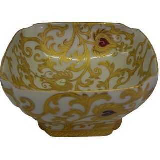 Porcelain White and Gold Square Bowl Today $37.49 5.0 (1 reviews)