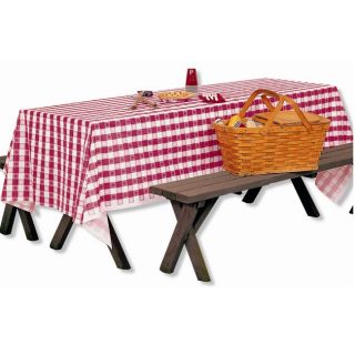 Gingham Paper Tablecloth 54 in. x 108 in. (case of 12)