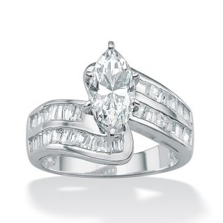 over silver clear cubic zirconia ring msrp $ 202 00 today $ 53 99 off