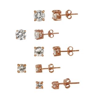 Icz Stonez Rose Gold over Sterling Silver 10.44 TCW Cubic Zirconia