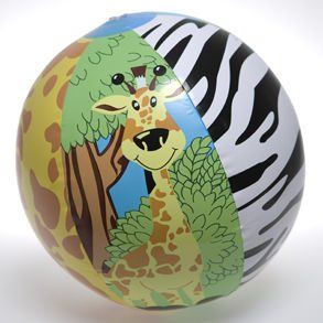 Zoo Animal Beach Ball Toys & Games