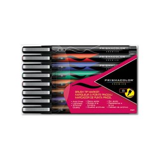 Prismacolor Assorted Color Brush Tip Markers (Set of 8) Today: $17.58