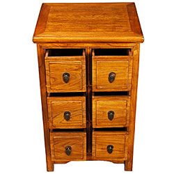 Handmade Walnut Finish Dresser/ Storage Cabinet