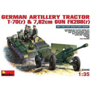 MINI ART   Tracteur dartillerie allemand T 70(r) et Canon anti char 7