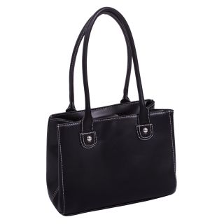 Parinda Womens Black Faux leather Tote Handbag Today $33.99   $34.99