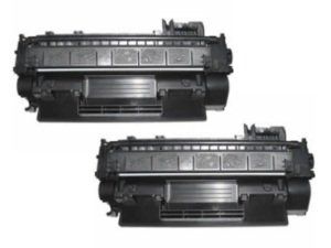 2 Pack Compatible HP 05 (CE505A) Black Toner Cartridge for