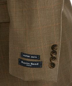 Austin Reed London Olive Glen Plaid Wool Suit