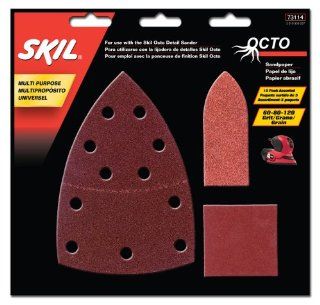 SKIL 73114 Octo Sandpaper Kit, Asst Grit   15 Pack  