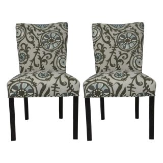 Julia Suzani Vine Village Blue Dinning Chairs (Set of 2) Today: $260
