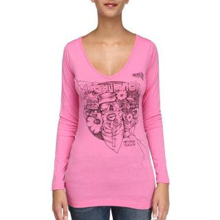 55DSL Tee Shirt Femme Rose indien   Achat / Vente T SHIRT 55DSL Tee