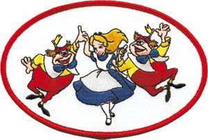 Movie Alice in Wonderland Embroidered Iron On Patch DS 168 Clothing