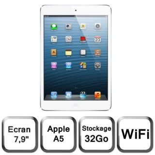 Apple iPad mini Wi Fi 32 Go blanc & argent   Achat / Vente TABLETTE