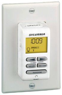 Sylvania SA170 15 Amp Zip Set Digital Wall Switch Timer  