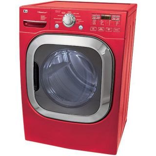 LG 7.4 cubic foot Red Front Load Dryer