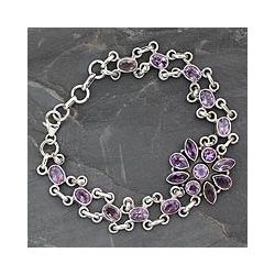 Silver Lavender Amethyst Bracelet (India) Today $116.99
