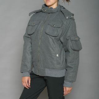 Lexen Womens Grey Wool blend Bomber Coat Today $53.99 3.0 (2 reviews