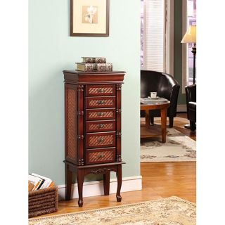 Mandalay Cherry 6 drawer Jewelry Armoire Today: $234.99 5.0 (7 reviews