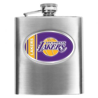 Simran Los Angeles Lakers 8 oz Stainless Steel Hip Flask Today: $22.99