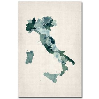 Michael Tompsett Italy Watercolor Map Canvas Art Today $49.99   $