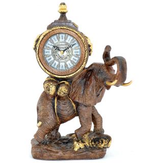 Antique Style 13 inches Elephant Table Clock Today $44.99